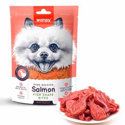 Wanpy Lax Fish Shape Bites 100g
